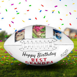 Happy Birthday Grandpa 3 Photo Collage American Football