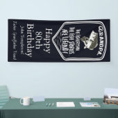 Happy Birthday Grandpa Bass Vist Age Banner (Beurs)