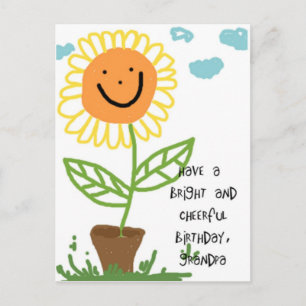 Happy Birthday Grandpa Briefkaart