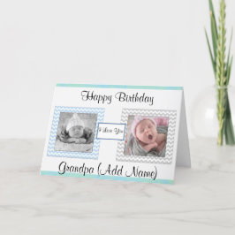 "Happy Birthday Grandpa" Foto Verjaardag Kaart