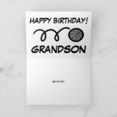 Happy Birthday Grandson atletic basketball Sport Kaart (Binnen)