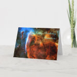 Happy Birthday Grandson - Keyhole Nebula Kaart<br><div class="desc">Galaxies, sterren en Nebulae-serie Details van een mysterieuze, complexe structuur binnen de Carina Nebula (NGC 3372) worden onthuld door dit afbeelding van de "Keyhole Nebula", verkregen met de Hubble Space Telescope. Het afbeelding is een montage die is samengesteld uit vier verschillende telescooppunten van april 1999 met Hubble's breedbeeld camera 2,...</div>