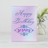 HAPPY BIRTHDAY granny (oma) (Staand voorkant)