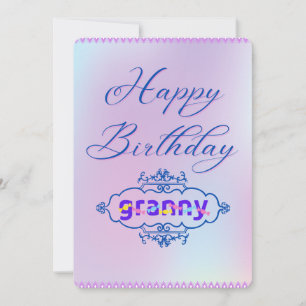 HAPPY BIRTHDAY granny (oma)