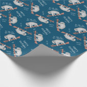 Happy Birthday, grappige en Sarcastic Sloth tekeni Cadeaupapier (Hoek)