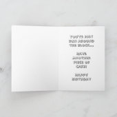 Happy Birthday grappige verjaardagswensen Kaart (Binnen)