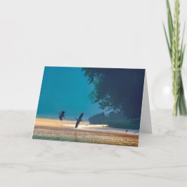 Happy Birthday - Great Blue Herons: vlucht Kaart