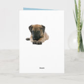 Happy Birthday Great Dane Puppy Dog Card - Verse Kaart (Achterkant)