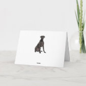 Happy Birthday Great Dane Puppy Dog Card - Verse Kaart (Achterkant)