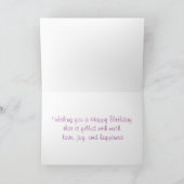 Happy Birthday Great Dane Puppy Dog Card - Verse Kaart (Binnen)
