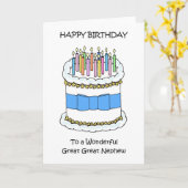 Happy Birthday Great Nephew Kaart (Gele Bloem)