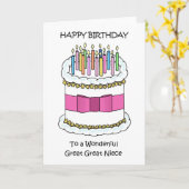 Happy Birthday Great Niece Kaart (Gele Bloem)