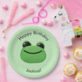 Happy Birthday Green Frog Party Bord (Feest)