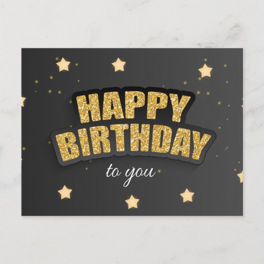 Happy Birthday Greeting Briefkaart (Voorkant)