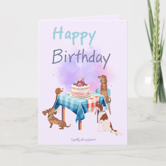 Happy birthday greeting card  feestdagen kaart (Voorkant)