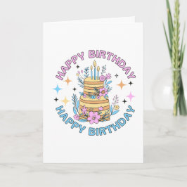 ' Happy birthday 'greeting card  Kaart