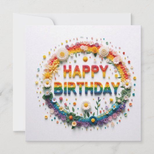 Happy Birthday Greeting Cards  Feestdagenkaart (Voorkant)