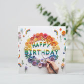 Happy Birthday Greeting Cards  Feestdagenkaart (Staand voorkant)
