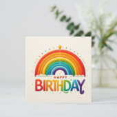Happy Birthday Greeting Cards Feestdagenkaart (Staand voorkant)