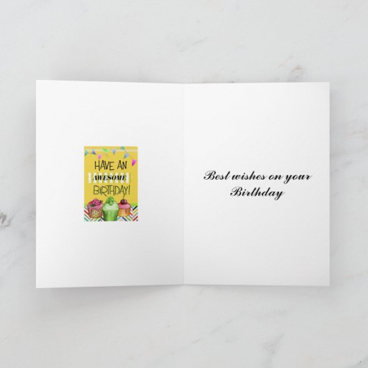 Happy Birthday Greeting Kaart (Binnen)