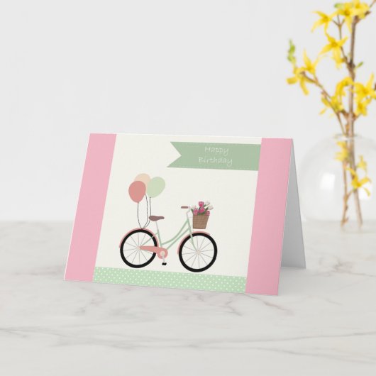 Happy Birthday Greeting Kaart (Gele Bloem)