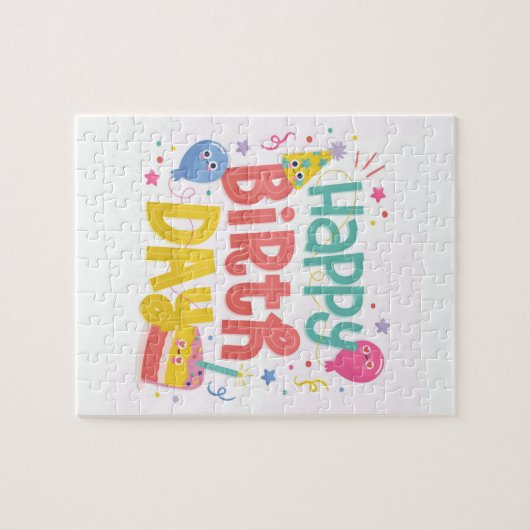 Happy Birthday Greeting Legpuzzel (Horizontaal)