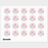 Happy Birthday Greeting Ronde Sticker (Vel)
