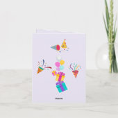 Happy Birthday Greetings Card Kaart (Achterkant)