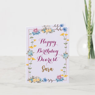 Happy Birthday Greetings Card Kaart