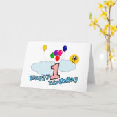 Happy Birthday Greetings Card Kaart (Gele Bloem)