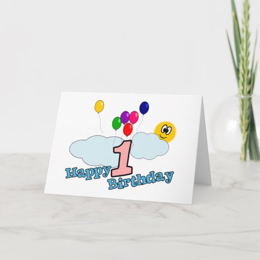 Happy Birthday Greetings Card Kaart (Voorkant)