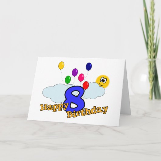 Happy Birthday Greetings Card Kaart (Voorkant)