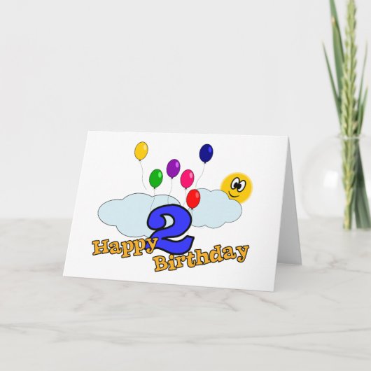 Happy Birthday Greetings Card Kaart (Voorkant)