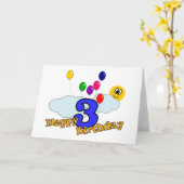 Happy Birthday Greetings Card Kaart (Gele Bloem)