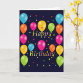Happy Birthday Greetings Card Kaart (Gele Bloem)
