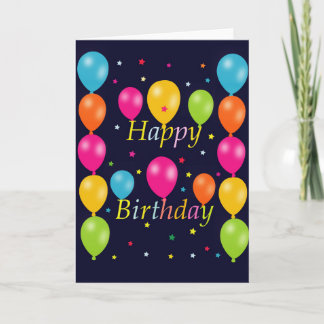 Happy Birthday Greetings Card Kaart