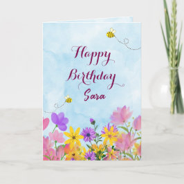 Happy Birthday Greetings Card Kaart