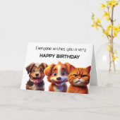 Happy Birthday Greetings from everyone Kaart (Gele Bloem)