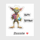 Happy Birthday Gremlin Sticker (Vel)