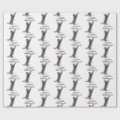 Happy Birthday Grey Tabby Cat Cadeaupapier (Vlak)