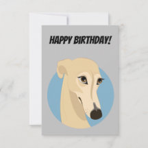 Happy Birthday Greyhound Kaart