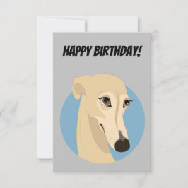 Happy Birthday Greyhound Kaart
