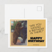  HAPPY BIRTHDAY GROET BRIEFKAART (Voorkant / Achterkant)
