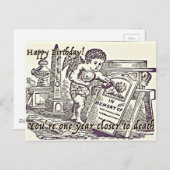 Happy Birthday Groeten Kaart Dark Humor Funny (Voorkant / Achterkant)