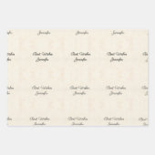 Happy Birthday Groeten Spray van Rozen 3 Inpakpapier Vel (Voorkant 3)