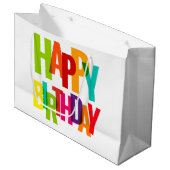 Happy Birthday Groot Cadeauzakje (Voorkant Gekanteld)