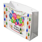 Happy Birthday Groot Cadeauzakje (Achterkant Gekanteld)