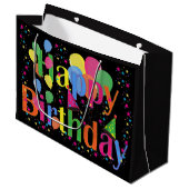 Happy Birthday Groot Cadeauzakje (Voorkant Gekanteld)