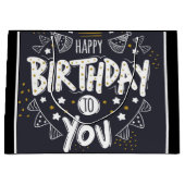 Happy Birthday Groot Cadeauzakje (Voorkant)