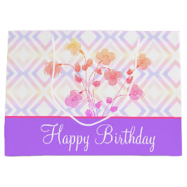 Happy Birthday Groot papier Tas stijl Cadeauzakje